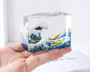 3D Model Resin Mould Decoration Resin Filler Simulated - The Great Wave off Kanagawa by Resin Art NZ