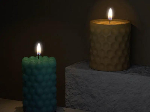 Candle Casting Mould with Resin, Cement, Candle - 04 by Resin Art NZ