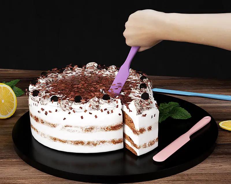Mixing Spatulas Silicone Mould Reinforced Extended Cream Cake Mixing Scraper - BPA Free, Food Grade Material by Resin Art NZ