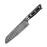Damascus Kitchen Set With G10 Handles Western-style Chefs And Slicing Knife Santoku Knife by China Dropship