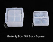 Butterfly Bow Gift Box Container with Lid Resin Mould Jewelry Storage Box Container Resin Casting Silicone Mould Epoxy DIY Art Crafts by Resin Art NZ