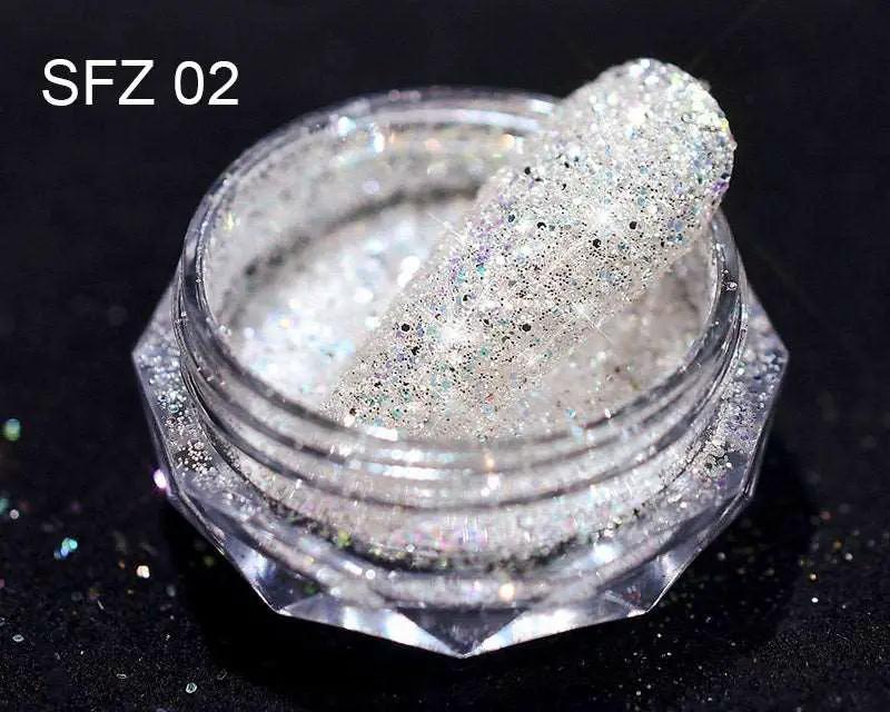 8 Colour Fine Glitter 3ml for Resin Filler Nail Oil Painting Crystal Diamond Powder by Resin Art NZ