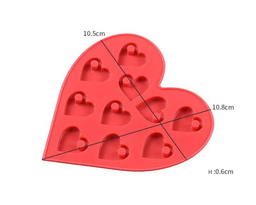 Pendulum Moulds with hole - Heart Sharp - 02 by Resin Art NZ
