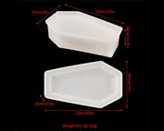 Resin Casting Vampire Coffin Moulds Set for DIY Craft Halloween Decoration by Resin Art NZ