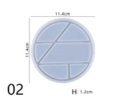 Dish Moulds - Round Grid by Resin Art NZ