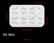 Straws Moulds Straw Topper Resin Mould, Straw Topper Attachment Silicone Casting Molds with Mouse, Crown, Heart, Star, Flower, Butterfly Shape by Resin Art NZ