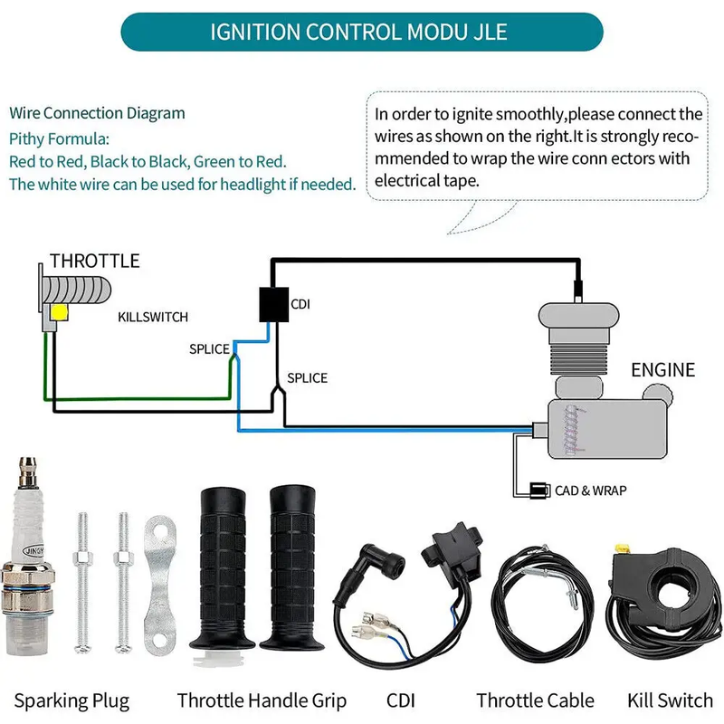 100cc Motorised Bicycle Motor Engine Kit by salelink.co.nz