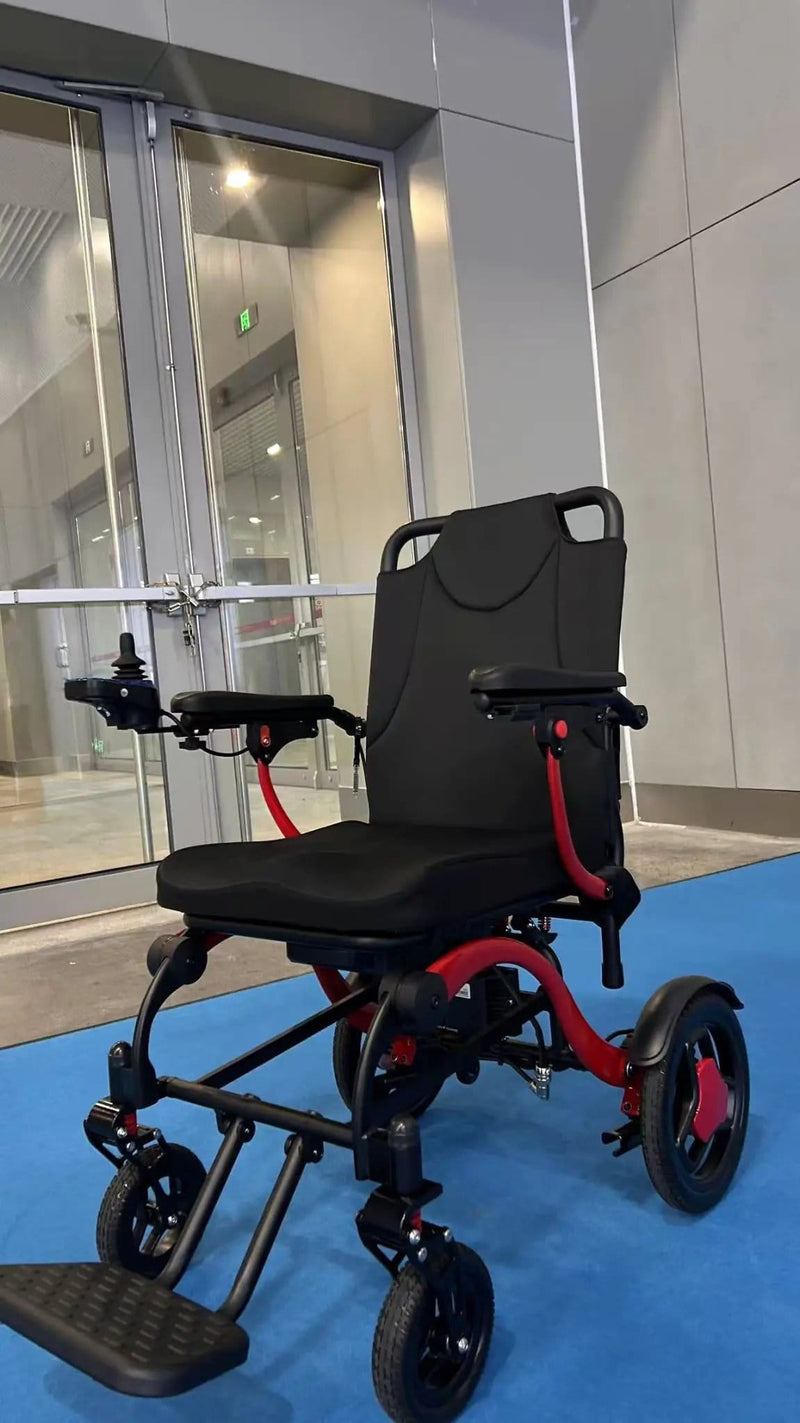 Kiwi Grab Kiwi Grab Ultra Light Folding Electric Wheelchair MK9005 Red Ultra Light Folding Electric Wheelchair MK9005 Red