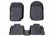 Floor Mats FR & RR 4 Door Jeep Wrangler Unlimited 2WD/4WD (2007-2013) by Magwarehouse.com