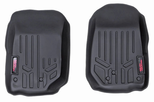 Floor Mats Front 4 Door Jeep Wrangler Unlimited 2WD/4WD (2007-2013) by Magwarehouse.com