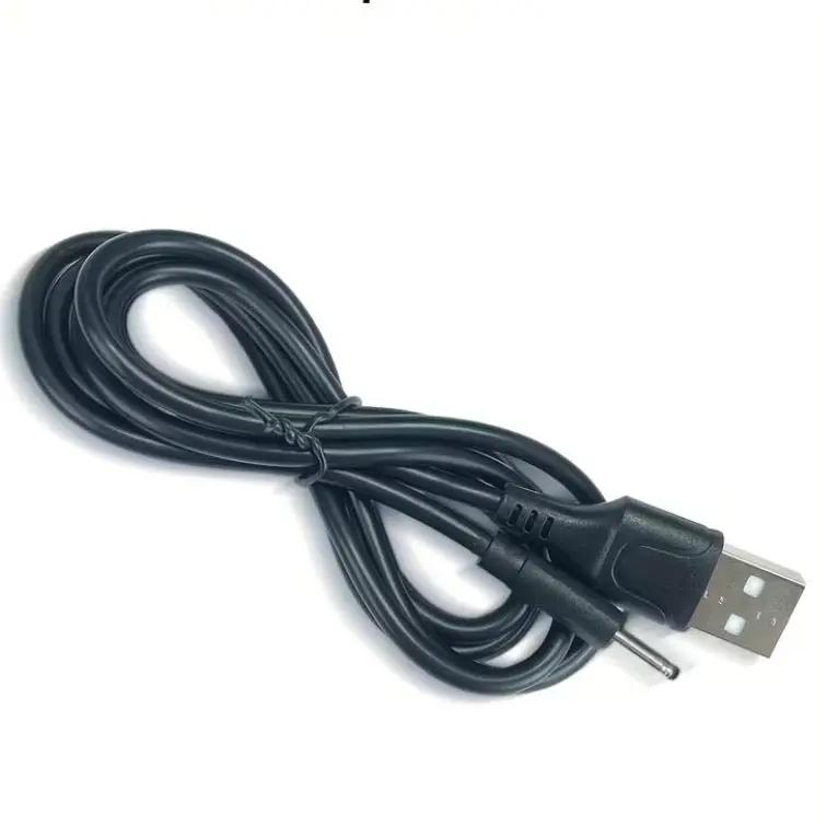 Barrel Jack Power Cable - 2mm x 0.6mm charger (Black) 1m by 9eight5