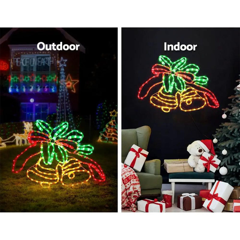 SportZone.co.nz Occasions > Christmas > Outdoor Decorations & Lights 0.76M Christmas Lights 216 LED Bell Motif Light Decorations Jingle Jollys 0.76M Christmas Lights 216 LED Bell Motif Light Decorations Jingle Jollys