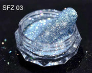 8 Colour Fine Glitter 3ml for Resin Filler Nail Oil Painting Crystal Diamond Powder by Resin Art NZ