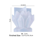 Candle Casting Mould with Resin, Cement, Candle - Crystal Cluster by Resin Art NZ
