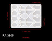Straws Moulds Straw Topper Resin Mould, Straw Topper Attachment Silicone Casting Molds with Mouse, Crown, Heart, Star, Flower, Butterfly Shape by Resin Art NZ