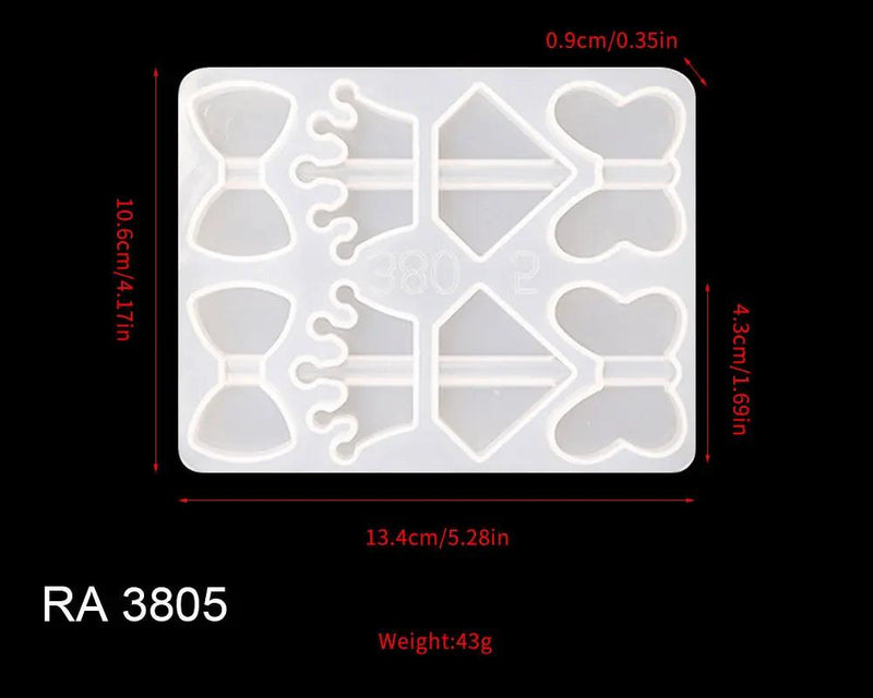 Straws Moulds Straw Topper Resin Mould, Straw Topper Attachment Silicone Casting Molds with Mouse, Crown, Heart, Star, Flower, Butterfly Shape by Resin Art NZ