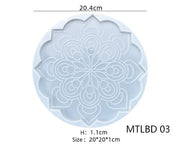 Coaster Moulds - Mandala by Resin Art NZ