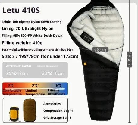 Mead's Supply & Equipment Outfitters limited Sleeping Bags Ultralight Down Sleeping Bag for Camping & Hiking Ultralight Down Sleeping Bag for Camping & Hiking