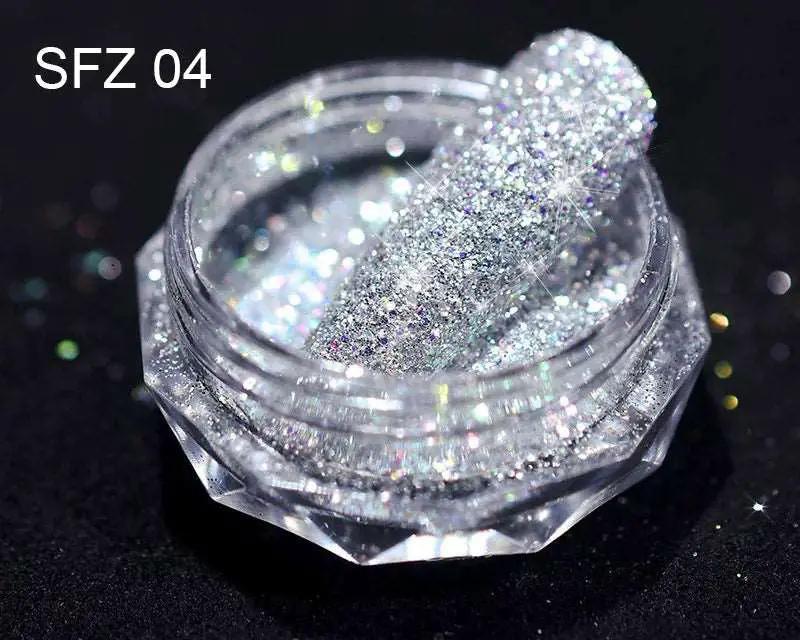 8 Colour Fine Glitter 3ml for Resin Filler Nail Oil Painting Crystal Diamond Powder by Resin Art NZ