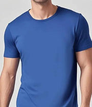 Solid Casual Short-Sleeve Crewneck T-Shirt by Mead's Supply & Equipment Outfitters limited