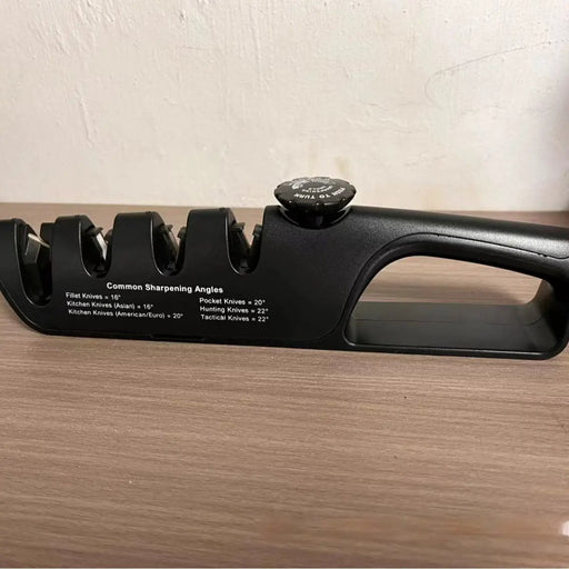 4-in-1 Quick Knife Sharpener Whetstone For The Kitchen black Bagged by China Dropship