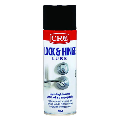 CRC General CRC Lock and Hinge Lube Aerosol 210ml CRC Lock and Hinge Lube Aerosol 210ml | Action Outdoors NZ