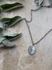 Pāua Whetū Silver Necklace by Tahana Jewellery