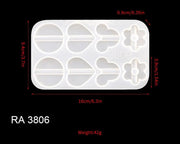 Straws Moulds Straw Topper Resin Mould, Straw Topper Attachment Silicone Casting Molds with Mouse, Crown, Heart, Star, Flower, Butterfly Shape by Resin Art NZ