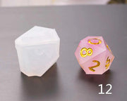Dice Silicone Resin Casting Moulds Multiple Shapes Polyhedral Dice Moulds for Resin Lovers Table Games DIY Making by Resin Art NZ