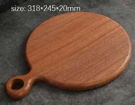 Creative Solid ebony chopping board, wooden kitchen cutting board, multi-functional bread board and serving tray. by Resin Art NZ