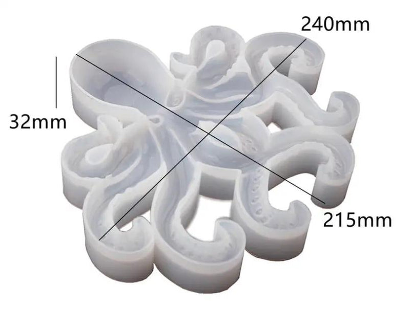 Octopus Mould Silicone for Crafts Decoration Octopus Shape Epoxy Resin Mould Cake Decorating Tools by Resin Art NZ