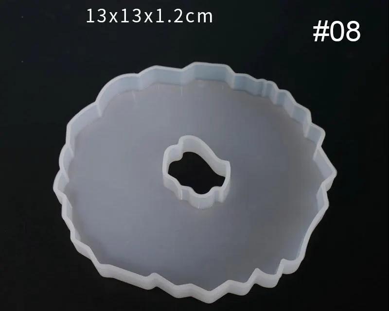 Irregular Coaster Moulds - 06 with hole by Resin Art NZ