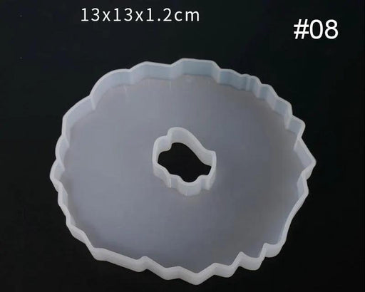 Irregular Coaster Moulds - 06 with hole by Resin Art NZ