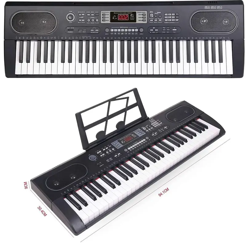 61 Keys Electronic KEYBOARD Piano with Microphone Piano by dealonline.co.nz