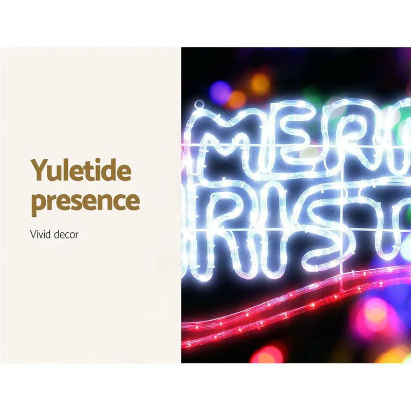 SportZone.co.nz Occasions > Christmas > Outdoor Decorations & Lights 0.96M Christmas Lights Merry Christmas 288 LED Decorations Jingle Jollys 0.96M Christmas Lights Merry Christmas 288 LED Decorations Jingle Jollys
