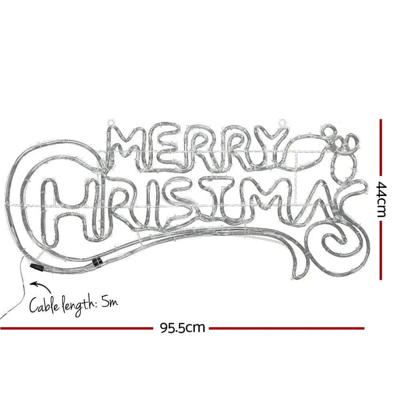 SportZone.co.nz Occasions > Christmas > Outdoor Decorations & Lights 0.96M Christmas Lights Merry Christmas 288 LED Decorations Jingle Jollys 0.96M Christmas Lights Merry Christmas 288 LED Decorations Jingle Jollys