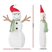 SportZone.co.nz Occasions > Christmas > Outdoor Decorations & Lights Jingle Jollys Christmas Lights 97cm Snowman 80 LED Decorations Jingle Jollys Christmas Lights 97cm Snowman 80 LED Decorations