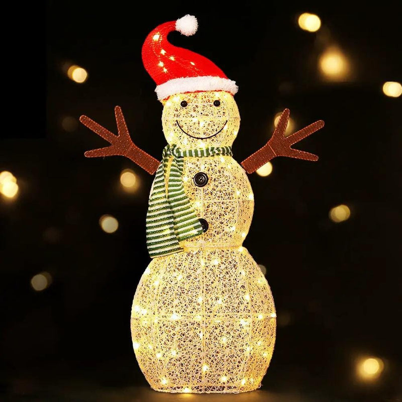 SportZone.co.nz Occasions > Christmas > Outdoor Decorations & Lights Jingle Jollys Christmas Lights 97cm Snowman 80 LED Decorations Jingle Jollys Christmas Lights 97cm Snowman 80 LED Decorations