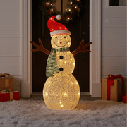 SportZone.co.nz Occasions > Christmas > Outdoor Decorations & Lights Jingle Jollys Christmas Lights 97cm Snowman 80 LED Decorations Jingle Jollys Christmas Lights 97cm Snowman 80 LED Decorations