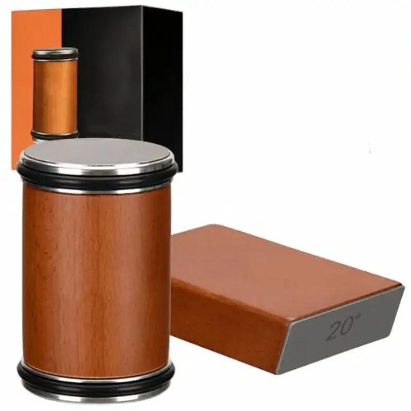 Roller Knife Sharpening Kit With Diamond, Dual-Grind Rolling Knife Sharpener, Sharpening Tool For Kitchen Knives, Tumbler Sharpener For Home - Brown by China Dropship
