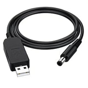 Barrel Jack Power Cable - 12V / 5.5mm x 2.1mm charger (Black) 1m by 9eight5