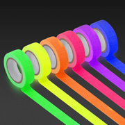 6 Colors Neon Cloth Tape Glow in Dark UV Light / Blacklight Tape by salelink.co.nz