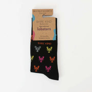 Save the Lobster Small Motif Bamboo Socks by Barekind NZ