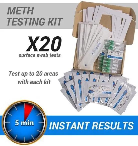 Meth Test Kit - 20 x Instant On-site Test Kits (For Landlords) by 9eight5