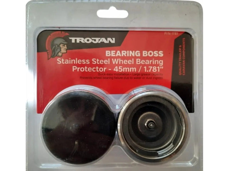 Trojan General Trojan Bearing Boss Protector S/S 45mm Trojan Bearing Boss Protector SS 45mm For Trailer Hubs