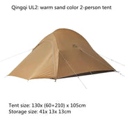 Portable Outdoor Camping Tent with Vestibule - 1-3 Person Double Layer Waterproof Tent | Aluminum Frame by Mead's Supply & Equipment Outfitters limited