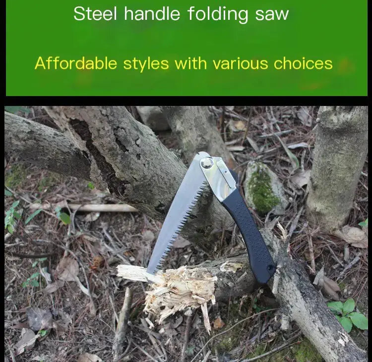 Folding Hand Saw - Portable Garden Pruning Saw for Woodworking & Outdoor Use by Mead's Supply & Equipment Outfitters limited
