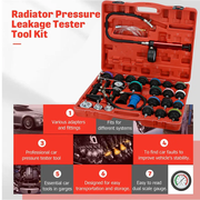 28 Piece Radiator Pressure Tester Kit by salelink.co.nz