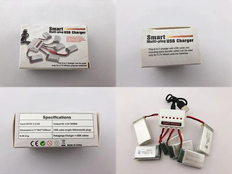 6 in 1 3.7V USB Charger for Drone by dealonline.co.nz