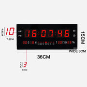 36CM Large LED Wall Desk Clock With Calendar Temperature by salelink.co.nz